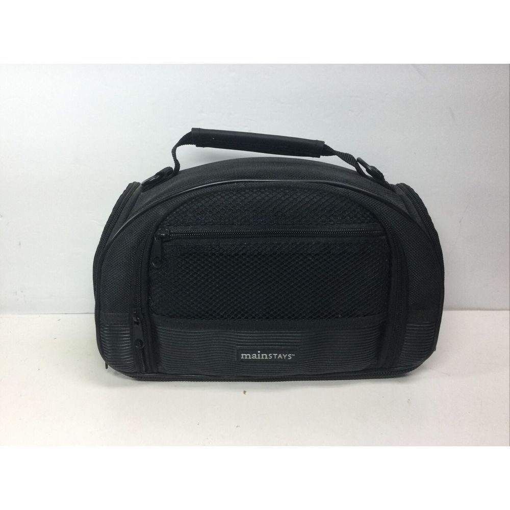 Mainstays Genericβ Black Nylon Camera Bag 3 Outside Pockets No Shoulder Strap